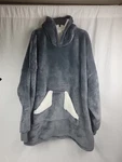 Touchat Wearable Blanket Hoodie, Oversized Sherpa Fleece Sweatshirt 36". Fixed Price $21.99.