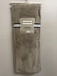 Hunter Plush Throw Blanket 50" X 70" Glacier Gray Coco Flannel New. Fixed Price $52.00.