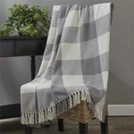 New Dove Gray Throw Cream White Blanket Park Designs 60" X 50" Cotton Wicklow. Fixed Price $38.59.