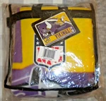Minnesota Vikings Nfl 60" X 80" Fleece Throw Blanket Clear Tote Bag - New. Fixed Price $39.95.