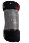 Comfort Bay Fleece Throw 50 X 60 Multi-color. Christmas Design, Warm And Cozy.. Fixed Price $7.00.