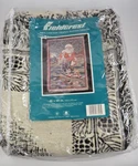 Fieldcrest 100% Cotton Triple Woven Throw Blanket Santa Fly Fishing 46X68. Fixed Price $59.96.