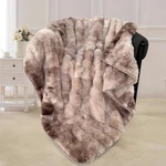 Faux Fur Blanket Reversible Ombre 50X60 Inch Ultra Soft Fluffy Throw Couch Bed. Fixed Price $54.44.