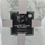 Hotel Style Oversized Luxury Plush Bed Blanket 90X94 Full/queen, Green River. Fixed Price $39.99.