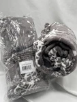 Kata Premium -2 Couples Throw Blanket Gray With Snowflakes 100% Polyester (new). Fixed Price $20.00.