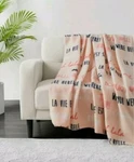 Infinity Home Fleece Throw Blanket Lightweight 50 60 Paris Vacation. Fixed Price $15.00.