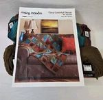 Mary Maxim Cozy Colorful Throw 5 Prism & 6 Mellowspun Yarn Pattern Kit. Fixed Price $57.20.