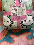 Hello Kitty Green Polka Dot St Patricks Day Twin Throw Blanket 60X90. Fixed Price $32.44.