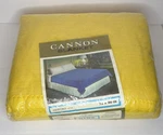 Cannon Yellow Acrylic Blanket Ashford Nylon Trim 72"X90" Full/twin Vintage. Fixed Price $24.99.