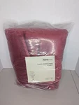Homesmart Luxury Sherpa Blanket 59" 78.7" Queen Cranberry/white Solid. Fixed Price $31.99.