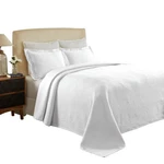 Textured Jacquard Matelass Solid Oversized King Cotton 3-PIECE Bedspread Set,. Fixed Price $91.20.
