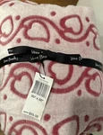 Nwt Vera Bradley Stitched Vines Burnout Plush Blanket Throw Pink Hearts. Fixed Price $44.44.