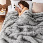 Octrot Heated Electric Blanket 50X60" Plush, 10 Levels, White. Fixed Price $120.96.