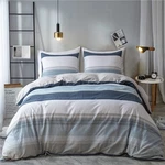 Eavd Cotton Duvet Cover QUEEN(90" X 90"), A#abstract Stripes(no Comforter). Fixed Price $93.99.