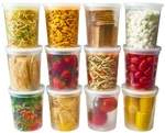 Durahome - Deli Food Storage Containers With Lids 32 Oz, Quart Pack Of 24 Lea.... Fixed Price $24.93.