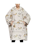 Kfubuo Wearable Blanket Hoodie For Adults Sherpa All Patterns Cat Oversized S.... Fixed Price $51.99.