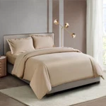 North Home Cotton 3-PIECE Duvet Cover Set Queen Taupe. Fixed Price $233.99.