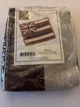 Nib Simply Home Hawai State Flag 60" X 50" Tapestry Throw Blanket With Fringe. Fixed Price $19.99.
