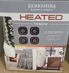 New Snowflakes Berkshire Velvetloft Plush Heated Throw Blanket 50X60 Ez Touch. Fixed Price $60.00.