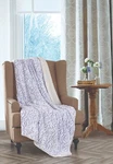 Regal Comfort - Lavender Rose Faux Fur Sherpa Throw Blanket 50"X70". Fixed Price $39.95.