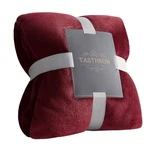 Tasthrow Large Flannel Fleece Blanket, Two Pack 50"X70", Burgundy. Fixed Price $42.46.