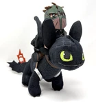 Universal Epic How Train Your Dragon Hiccup Riding Toothless Night Fury Plush. Fixed Price $44.50.