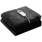 Cozy 10-LEVEL Heated Flannel Throw With Foot Pocket Perfect For Winter Nights. Fixed Price $60.99.