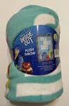 Disney Inside Out Raschel Plush Blanket 46"X 60" Joy Anger Sadness Fear Disgust. Fixed Price $34.95.