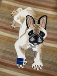 Nwt Safavieh Bulldog Shaped Wool Throw Rug Frenchie. Fixed Price $161.10.