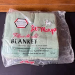 Vintage St Marys Blanket Nos Green Super Nap Twin Full Usa Soft Rare. Fixed Price $37.00.