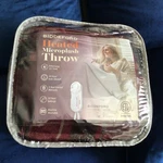 Biddeford Heated Microplush Throw / Cranberry Plaid 50"X62". Fixed Price $45.00.