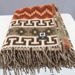 Tumi Alpaca Fringed Blanket Throw Southwest Design 52W X 64L. Fixed Price $65.95.