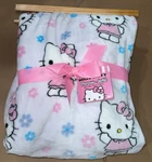 Hello Kitty Gray Floral Blanket Throw 60 X 70 New. Fixed Price $33.96.