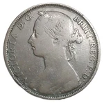 1892 Great Britain One Penny Old Bronze Coin Queen Victoria Km 755. Fixed Price $7.99.