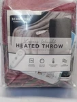 Berkshire Heated Throw Blanket & Home Company Luxury Weight 50"X60". Fixed Price $45.99.