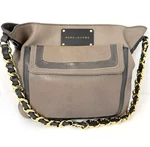 Marc Jacobs Italy Leather Chain Shoulder Bag Taupe Black Large $1195. Fixed Price $129.99.