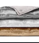 Hudson Park Velvet Throw 50" X 70" Charcoal Gray. Fixed Price $93.00.
