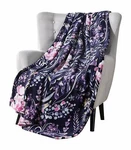 Vcny Decorative Throw Blanket Swaying Floral Vibrant Botanical Accent Couch. Fixed Price $20.99.