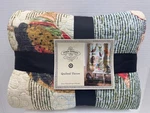 John Derian Quilted Couch Blanket Throw Wall Art 50" X 70" Bird Roo 051-12-8073. Fixed Price $59.99.