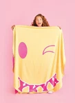 Iscream Theme Nyc Silky Soft Plush Round Fleece Throw Blanket 60". Fixed Price $34.99.