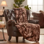 Chanasya Wolf Faux Fur Throw Blanket With Plush Shearling Side -. Fixed Price $17.99.