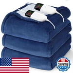 Bomova Heated Electric Blanket Queen Size - 84 X 90 Heating Dual. Fixed Price $73.38.