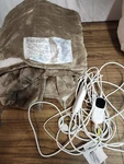 Jkmax Dual Control Heated Blanket Beige Tan 100X90. Fixed Price $85.00.