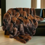 Inchgrass Fox Faux Fur Blanket Luxury Throw Sofa Fluffy Supe. Fixed Price $358.61.