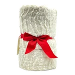 Cannon Soft Plush Throw Blanket Faux Fur Fuzzy Bow Gift Tag 50 60" Ivory Nwt. Fixed Price $35.99.