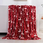 Elegant Comfort Velvet Touch Ultra Plush Christmas Holiday Printed Fleece Throw/. Fixed Price $30.99.