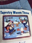 New 2010 Walt Disney Christmas Minnie Mickey Ice Skating Throw Blanket 60X50. Fixed Price $91.79.