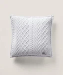 Ralph Lauren Home Highland Knit Throw Pillow 20 White Nwt. Fixed Price $149.25.