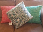 Threshold Decorative Toss Throw Knit Pillow * Green Christmas 18X18 New. Fixed Price $24.99.
