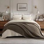 Chunky Knit Throw Blanket 92 X108 Soft Cozy Mocha Brown Oversized Evergracehome. Fixed Price $154.99.